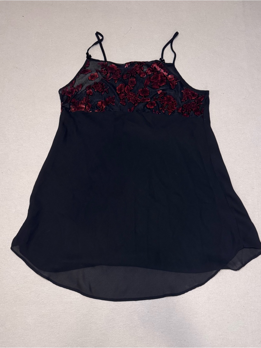 Vintage 90s Burnout Velvet Slip Mini Dress
Nightgown 1X Whimsigoth Goth Lingerie